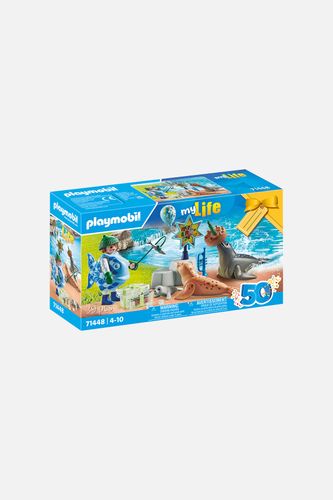 PLAYMOBIL Zestaw figurek My Life Karmienie zwierząt 71448 39 elementów 4+ rozmiar ONE SIZE