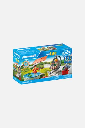 PLAYMOBIL PLAYMOBIL Zestaw figurek City Life Wodna zabawa w ogrodzie 71476 29 elementów 4+ rozmiar ONE SIZE