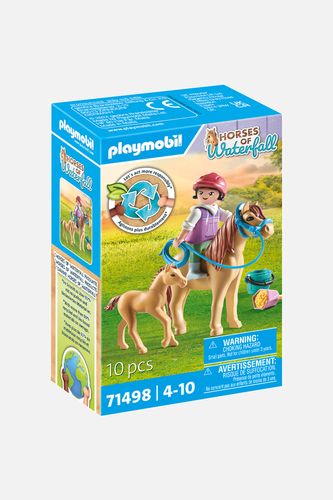 PLAYMOBIL PLAYMOBIL Zestaw figurek Horses Dziecko z kucykiem i źrebakiem 71498 10 elementów 4+ rozmiar ONE SIZE