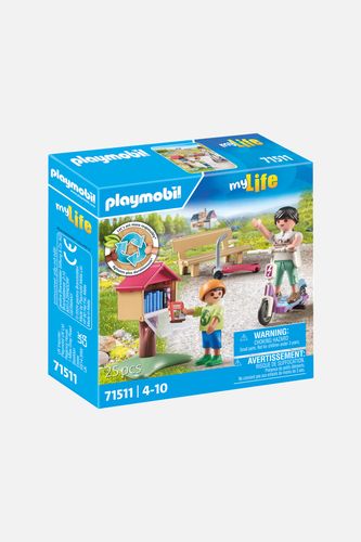 PLAYMOBIL PLAYMOBIL Zestaw figurek My Life Wymiana książek 71511 25 elementów 4+ rozmiar ONE SIZE