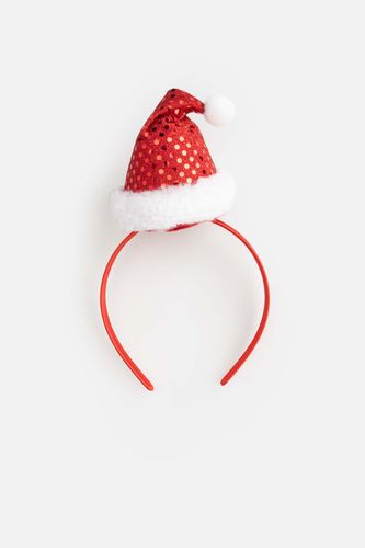 COCCODRILLO COCCODRILLO Opaska do włosów MERRY XMAS czerwona z ozdobą w kształcie czapki Mikołaja rozmiar ONE SIZE dla dziewczynki