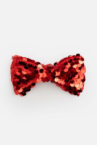 COCCODRILLO COCCODRILLO Spinka do włosów MERRY XMAS czerwona kokarda ozdobiona cekinami rozmiar ONE SIZE dla dziewczynki