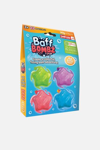 ZIMPLI KIDS ZIMPLI KIDS Musujące gwiazdki Baff Bombz 4 szt. zabawa do kąpieli 3+ rozmiar ONE SIZE