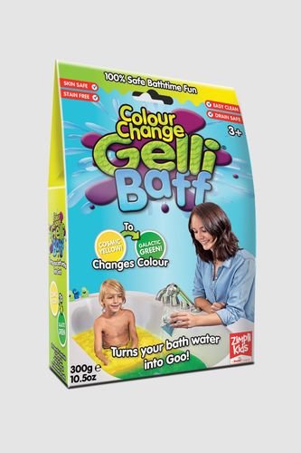 ZIMPLI KIDS ZIMPLI KIDS Proszek do kąpieli sensorycznej Gelli Baff Colour Change żółto-zielony 3+ rozmiar ONE SIZE