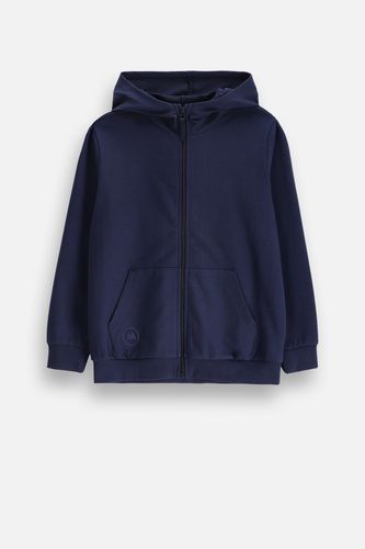 MOKIDA WEAR MOKIDA WEAR Bluza rozpinana granatowa gładka z kapturem i kieszeniami rozmiar 164 dla chłopca