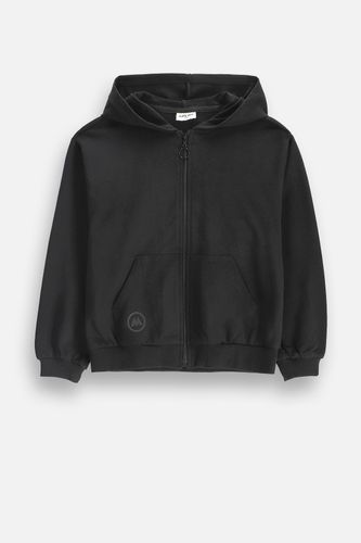 MOKIDA WEAR MOKIDA WEAR Bluza rozpinana czarna z kapturem i kieszeniami rozmiar 164 dla dziewczynki