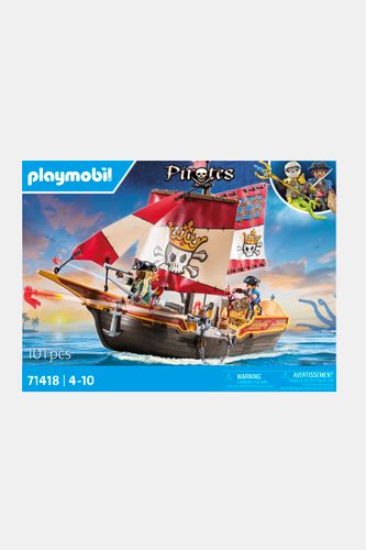 PLAYMOBIL Zestaw figurek Pirates Statek piracki 71418 101 elementów 4+ rozmiar ONE SIZE