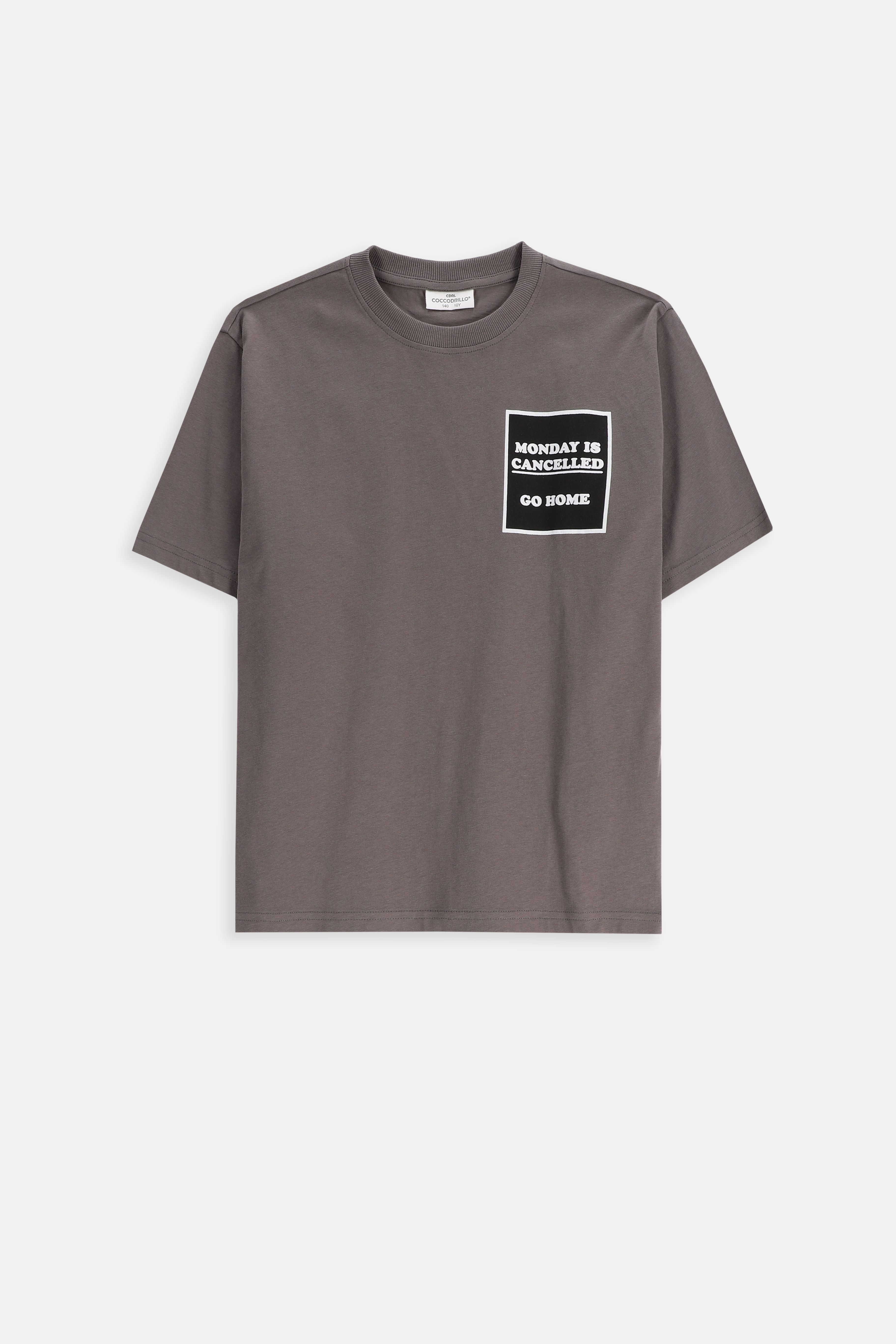 hiro0527！ T-shirt z krótkim rękawem - grafitowy z nadrukiem na