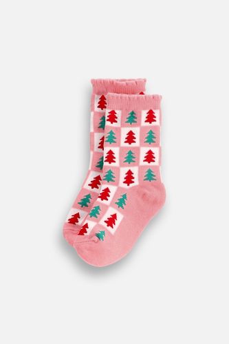COCCODRILLO COCCODRILLO Skarpetki MERRY XMAS wielokolorowe w choinki rozmiar 36 / 39 dla dziewczynki