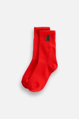 COCCODRILLO COCCODRILLO Skarpetki MERRY XMAS czerwone z ozdobnym haftem w kształcie choinki rozmiar 36 / 39 dla dziecka