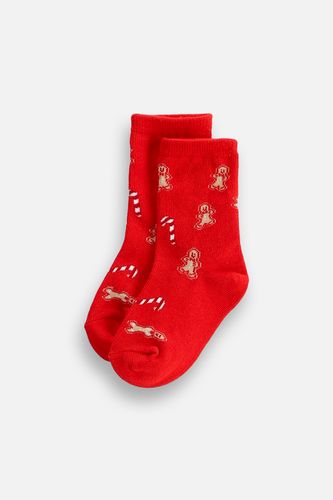 COCCODRILLO COCCODRILLO Skarpetki MERRY XMAS czerwone w świąteczne pierniczki i laski cukrowe rozmiar 30 / 33 dla dziecka