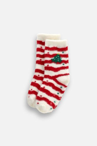 COCCODRILLO COCCODRILLO Skarpetki frotte MERRY XMAS wielokolorowe z ABS i świątecznym motywem rozmiar 30 / 33 dla dziecka