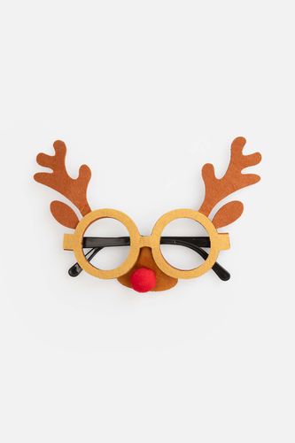 COCCODRILLO COCCODRILLO Okulary MERRY XMAS brązowe ze świątecznym akcentem w kształcie rogów renifera rozmiar ONE SIZE