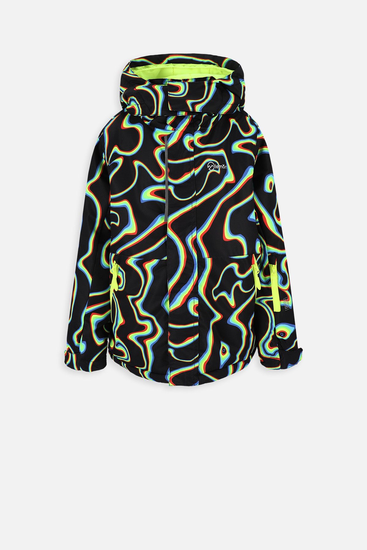 Kurtka narciarska chłopięca - z polarową podszewką i powłoką