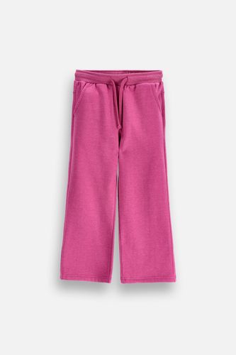 MOKIDA WEAR MOKIDA WEAR Spodnie dresowe WIDE LEG fioletowe gładkie o fasonie loose rozmiar 98 dla dziewczynki