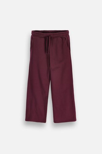 MOKIDA WEAR MOKIDA WEAR Spodnie dresowe bordowe ocieplane wide leg rozmiar 122 dla dziewczynki