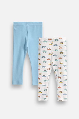 MOKIDA WEAR MOKIDA WEAR Legginsy niemowlęce wielokolorowe bawełniane 2 pack rozmiar 98 dla chłopca