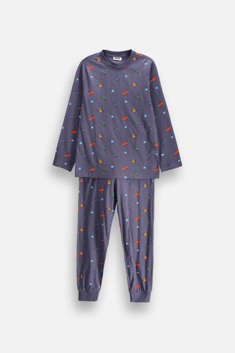 MOKIDA WEAR MOKIDA WEAR Piżama chłopięca granatowa bawełniana z printem kosmicznym rozmiar 140 / 146 dla chłopca